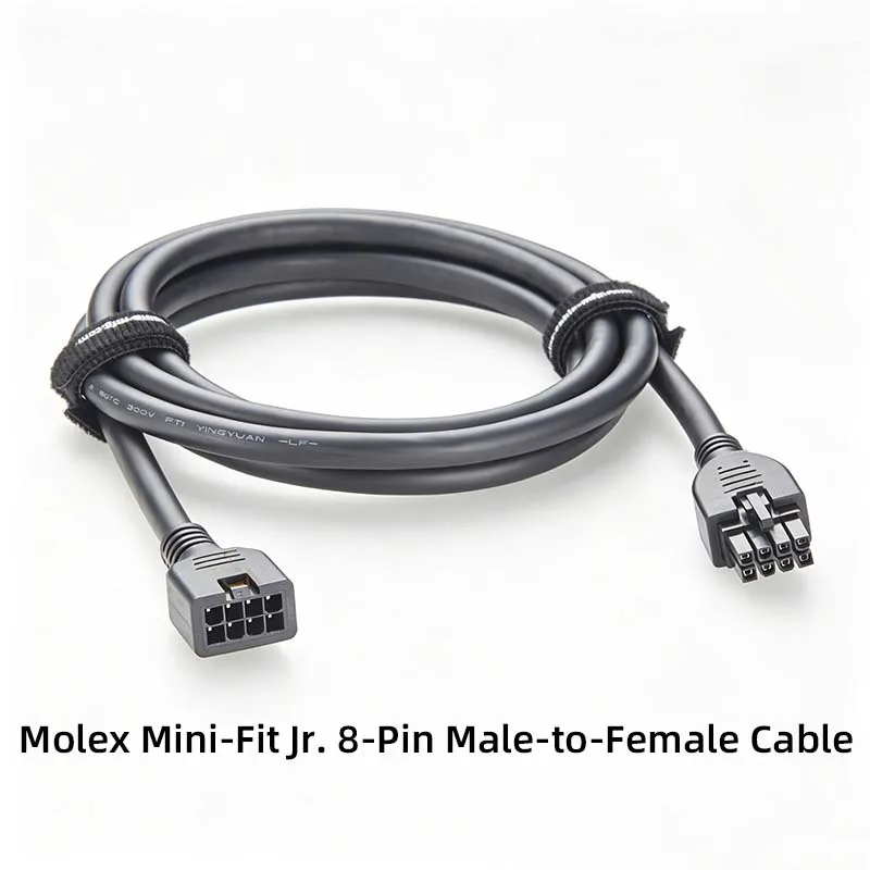 Molex Mini-Fit Jr. 8-Pin Male-to-Female Cable for Industrial Equipment, Energy Storage Systems, and Automotive Electronics
Molex Mini-Fit Jr. 8-Pin Male-to-Female Cable for Industrial Equipment, Energy Storage Systems, and Automotive Electronics