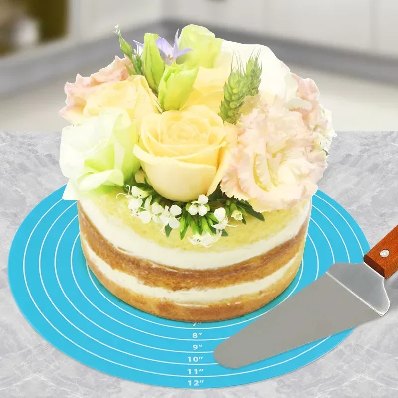 Cake Turntable Pat Silicone Baking Mat For Cake with Size Non-stick High Temperature Resistant Bake Tool Kitchen Gadget
Cake Turntable Pat Silicone Baking Mat For Cake with Size Non-stick High Temperature Resistant Bake Tool Kitchen Gadget