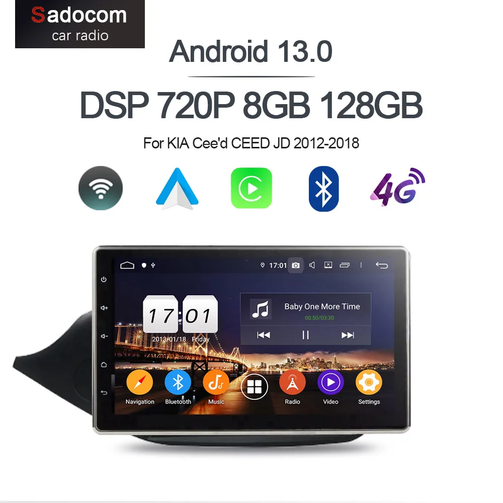 Автомобильный DVD-плеер, 720P, 10,1 дюйма, 2 din, Android 13,0, 4 Гб + 64 ГБ + 8 ядер, PX6, GPS, мультимедиа, Авторадио, Wi-Fi, для KIA Cee 'd JD 2012-2018
Автомобильный DVD-плеер, 720P, 10,1 дюйма, 2 din, Android 13,0, 4 Гб + 64 ГБ + 8 ядер, PX6, GPS, мультимедиа, Авторадио, Wi-Fi, для KIA Cee 'd JD 2012-2018