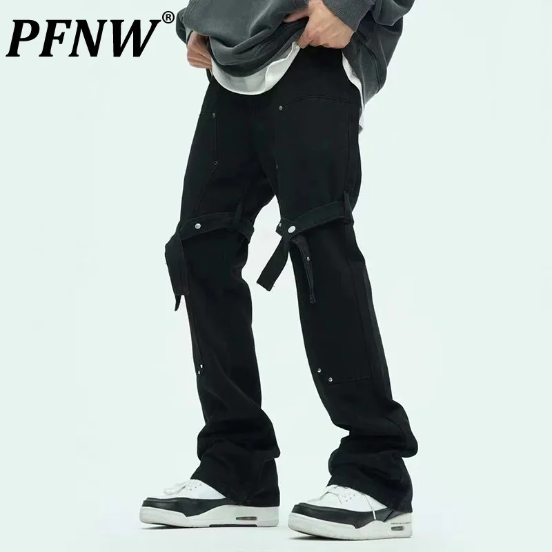 PFNW Male Lace-up Design Casual Boot Cut Jeans 2024 Autumn Trendy Pants Men's American High Street Slimming Trousers New 28W4212
PFNW Male Lace-up Design Casual Boot Cut Jeans 2024 Autumn Trendy Pants Men's American High Street Slimming Trousers New 28W4212