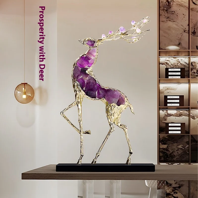 Light Luxury Crystal Lucky Deer Ornament Living Room Entrance Entrance Wine Cabinet Office Company Opening Gift
Light Luxury Crystal Lucky Deer Ornament Living Room Entrance Entrance Wine Cabinet Office Company Opening Gift