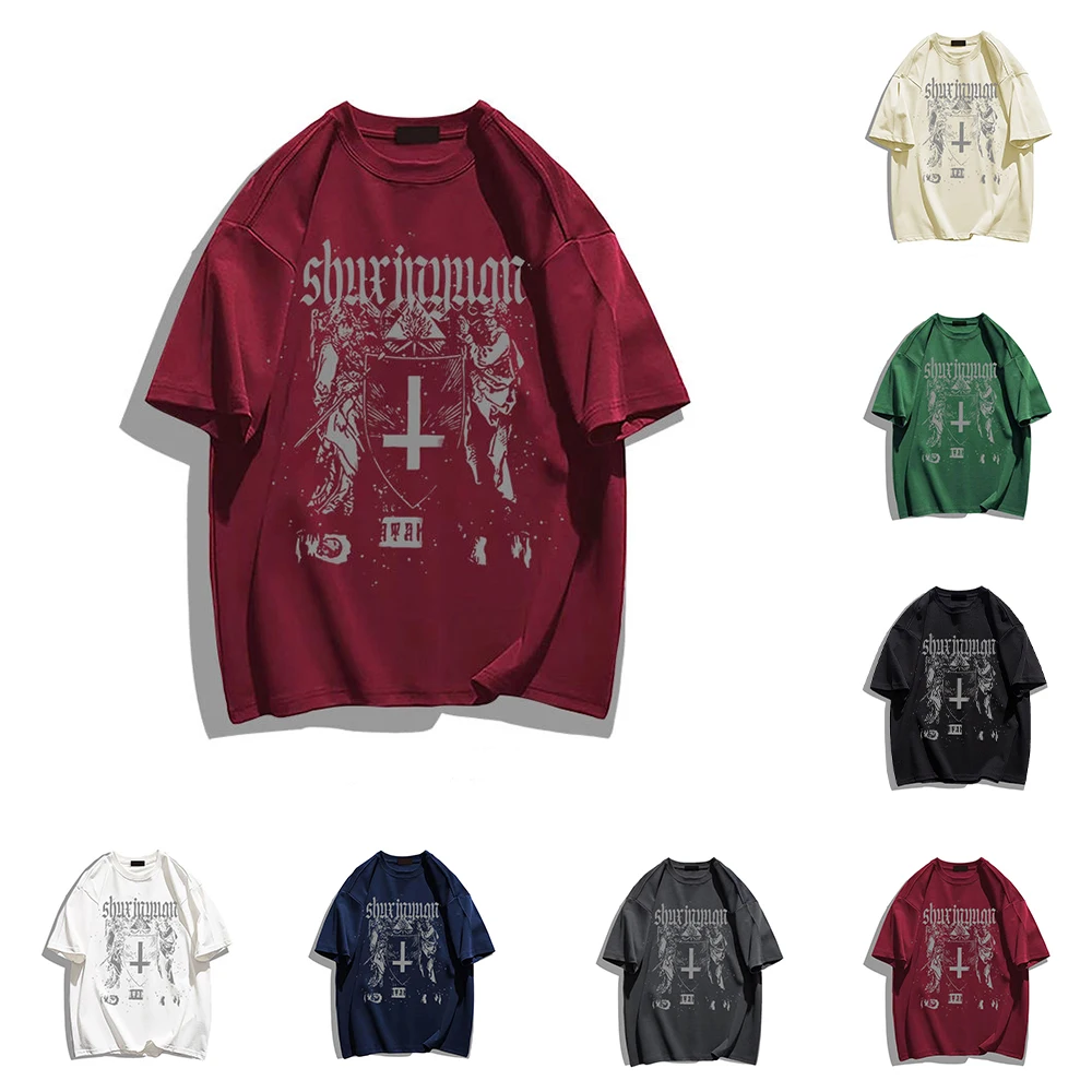 New Fashion Casual Summer Women's American Cotton Trend Fashion Retro Loose Short-sleeved T-shirt Men and Women Casual T-shirt
New Fashion Casual Summer Women's American Cotton Trend Fashion Retro Loose Short-sleeved T-shirt Men and Women Casual T-shirt