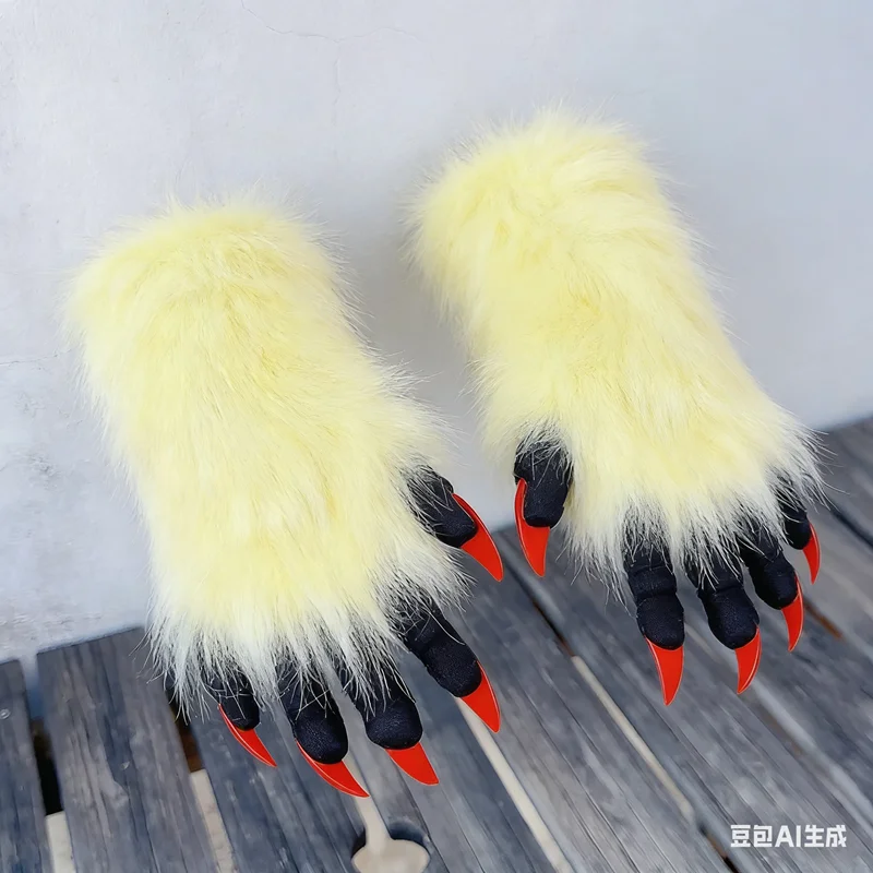 Generic Fursuits Paw Ghost Kigurumi Paw Kig Costume Claw Furry Gloves Animal Cosplay Accessories Party Fluffy Halloween Gloves
Generic Fursuits Paw Ghost Kigurumi Paw Kig Costume Claw Furry Gloves Animal Cosplay Accessories Party Fluffy Halloween Gloves