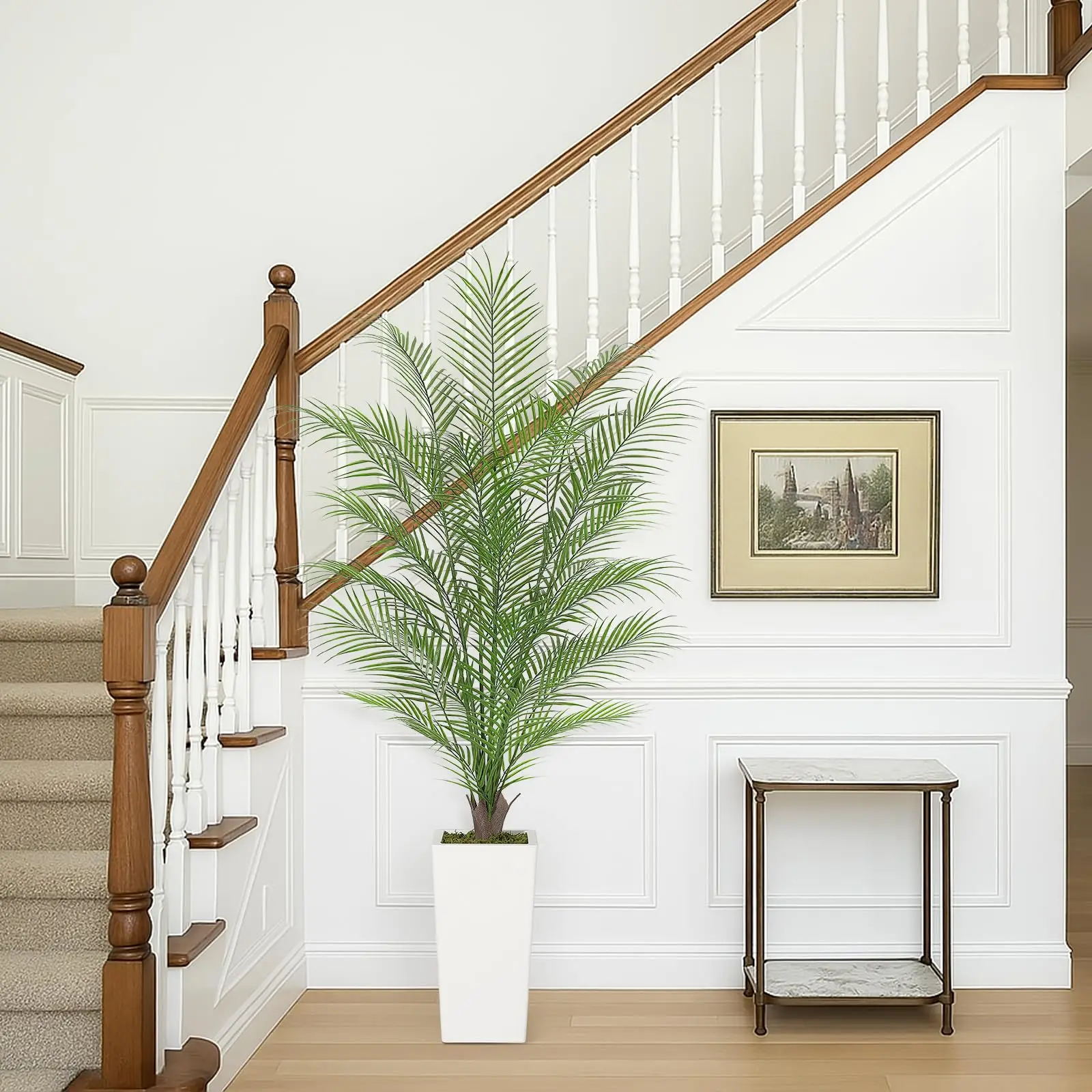 4/5/6FT Fake Palm Tree Faux Areca Palm Plants with Lifelike Palm Leaves Realistic Trunks Fake Tropical Palm Tree for Indoor Home
4/5/6FT Fake Palm Tree Faux Areca Palm Plants with Lifelike Palm Leaves Realistic Trunks Fake Tropical Palm Tree for Indoor Home