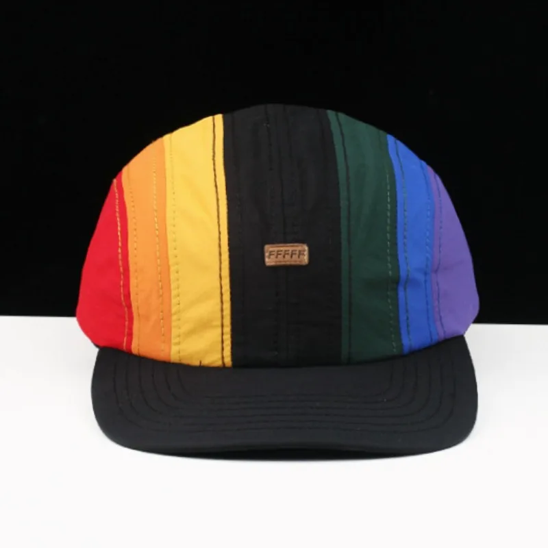 New Korean Rainbow Color Matching Baseball Caps with Drawstring Street Dance Sports Casual Snapback Cap Men's Soft Top Sun Hats
New Korean Rainbow Color Matching Baseball Caps with Drawstring Street Dance Sports Casual Snapback Cap Men's Soft Top Sun Hats