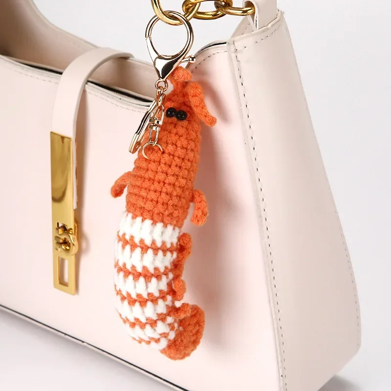 2026 New model Mini Hand Knitted Shrimp Charm Keychain Cute Car Keyring Backpack Handbag Pendant Couple Decorative Keyholder
2026 New model Mini Hand Knitted Shrimp Charm Keychain Cute Car Keyring Backpack Handbag Pendant Couple Decorative Keyholder