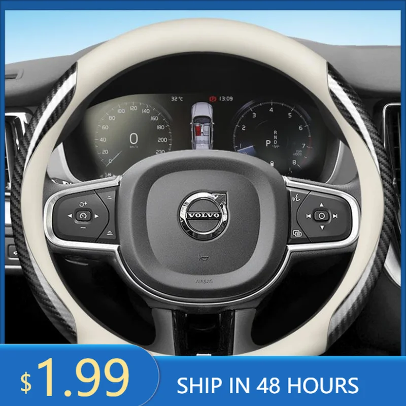 2026 Hot For Volvo Leather Car Steering Wheel Cover For Volvo XC90 B6 T8 V90 S60 2024 2023 2022 12colors Breathable Anti Slip
2026 Hot For Volvo Leather Car Steering Wheel Cover For Volvo XC90 B6 T8 V90 S60 2024 2023 2022 12colors Breathable Anti Slip