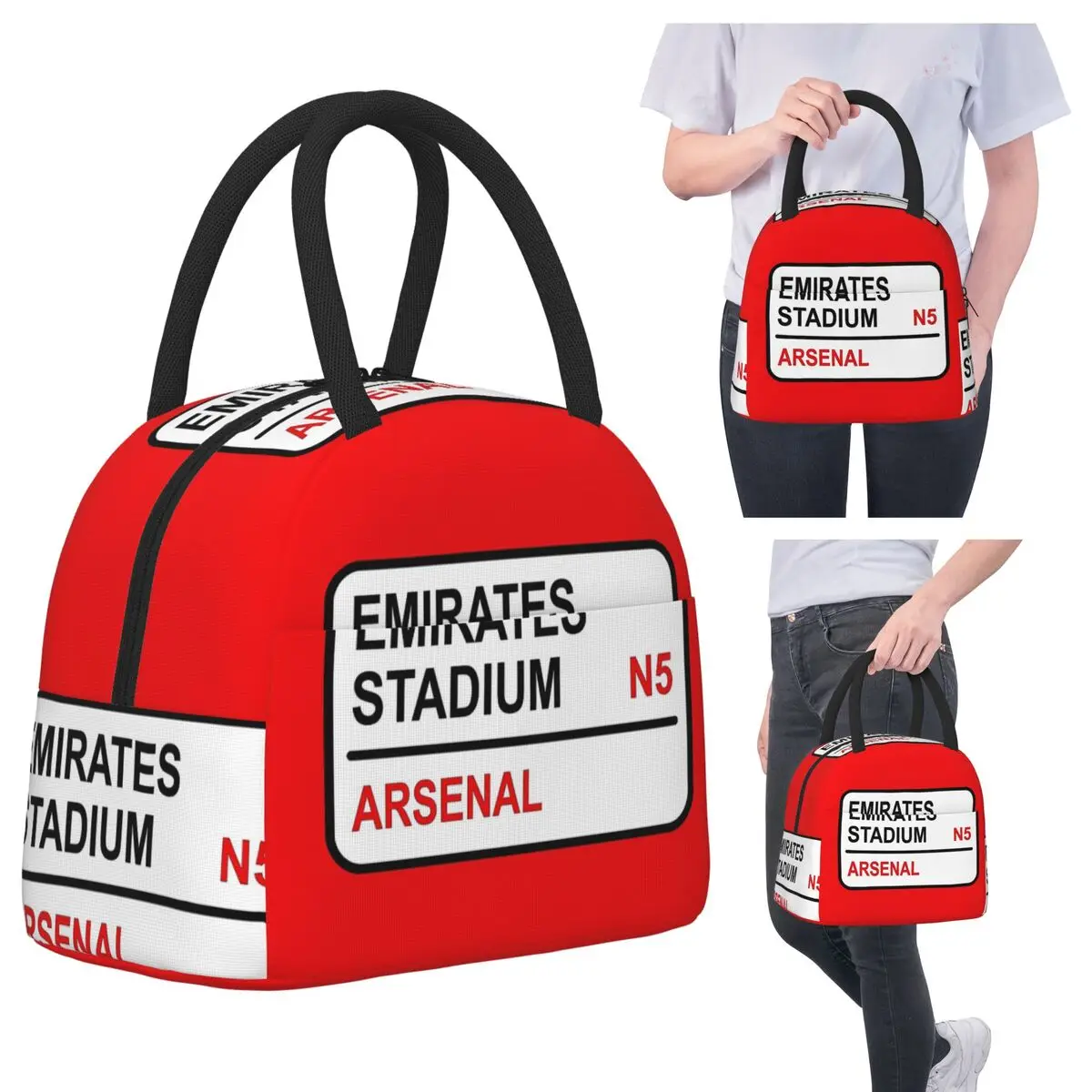 Emirates Stadium Football Sign Lunch Bags Insulated Bento Box Portable Lunch Tote Picnic Bags Thermal Bag for Woman Student Work
Emirates Stadium Football Sign Lunch Bags Insulated Bento Box Portable Lunch Tote Picnic Bags Thermal Bag for Woman Student Work
