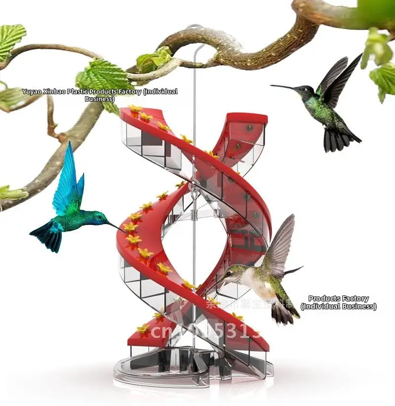 Forward spiral hummingbird feeder, single-sided spiral bird feeder
Forward spiral hummingbird feeder, single-sided spiral bird feeder