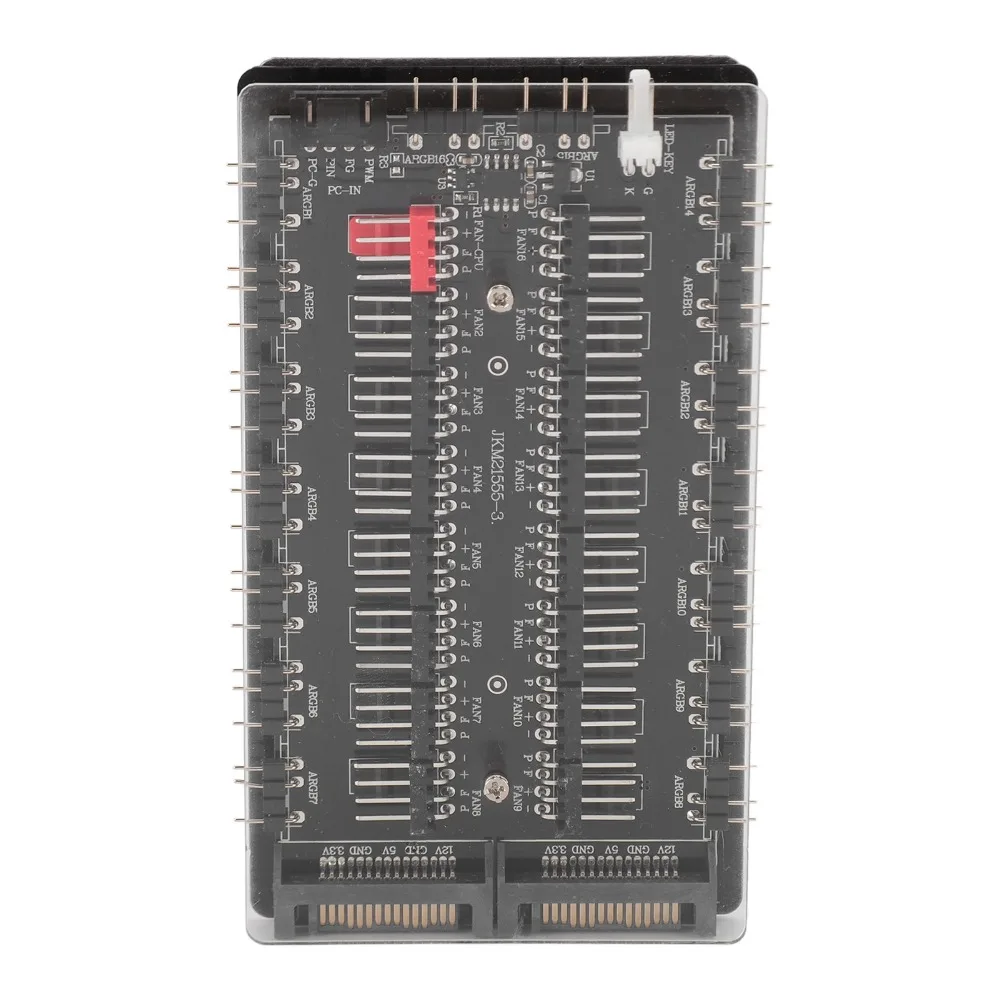 Portable SATAs Interface ARGB PWM Fan Hub 4Pin PWM with Case Case Fan Hub 3Pin ARGB 16 Way Fan Hub PC Wiring Management
Portable SATAs Interface ARGB PWM Fan Hub 4Pin PWM with Case Case Fan Hub 3Pin ARGB 16 Way Fan Hub PC Wiring Management
