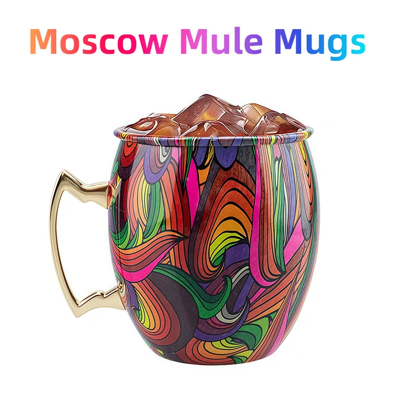 Stainless Steel304Moscow Mule Cup Creative Colorful Cocktail Glass Bar Metal Seven Colors Beer Cold Drink Glass
Stainless Steel304Moscow Mule Cup Creative Colorful Cocktail Glass Bar Metal Seven Colors Beer Cold Drink Glass