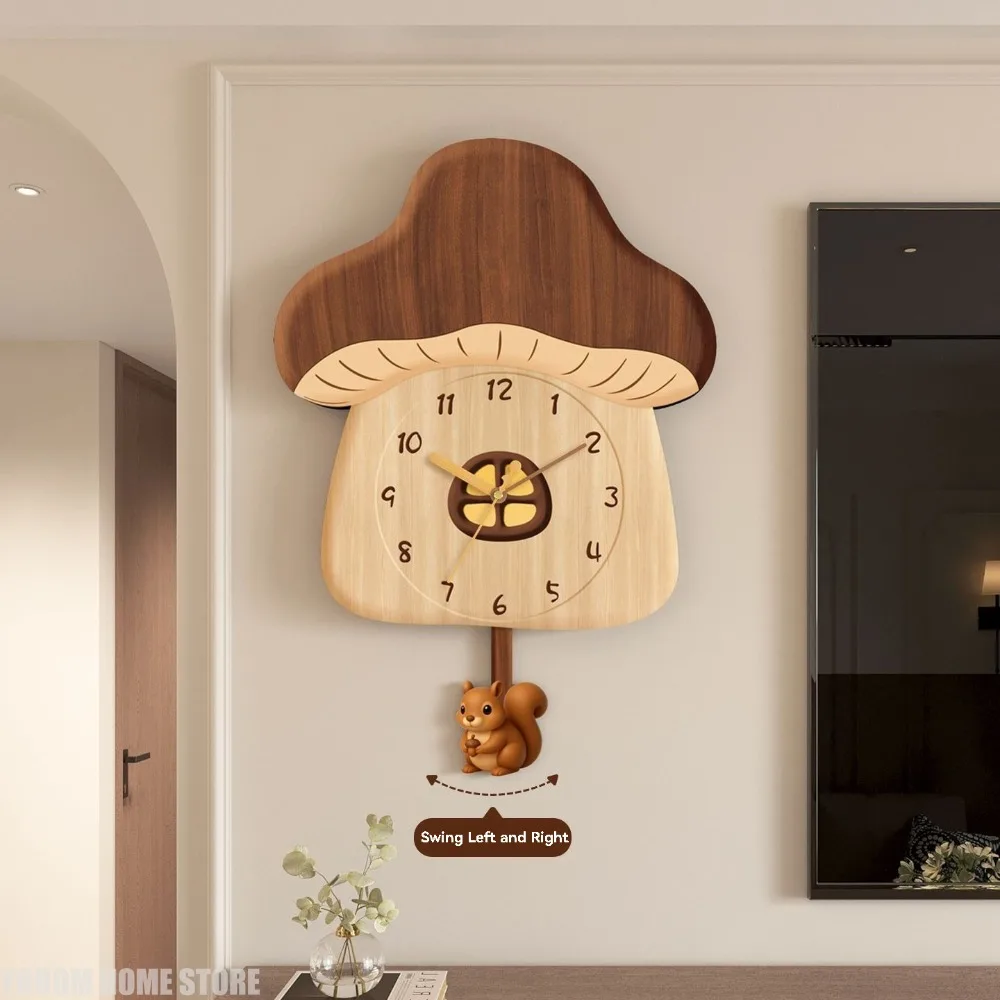 Часы-качели с мультяшным грибным домиком-тихие домашние декоративные настенные часы для гостиной, новый креативный дизайн
Часы-качели с мультяшным грибным домиком-тихие домашние декоративные настенные часы для гостиной, новый креативный дизайн