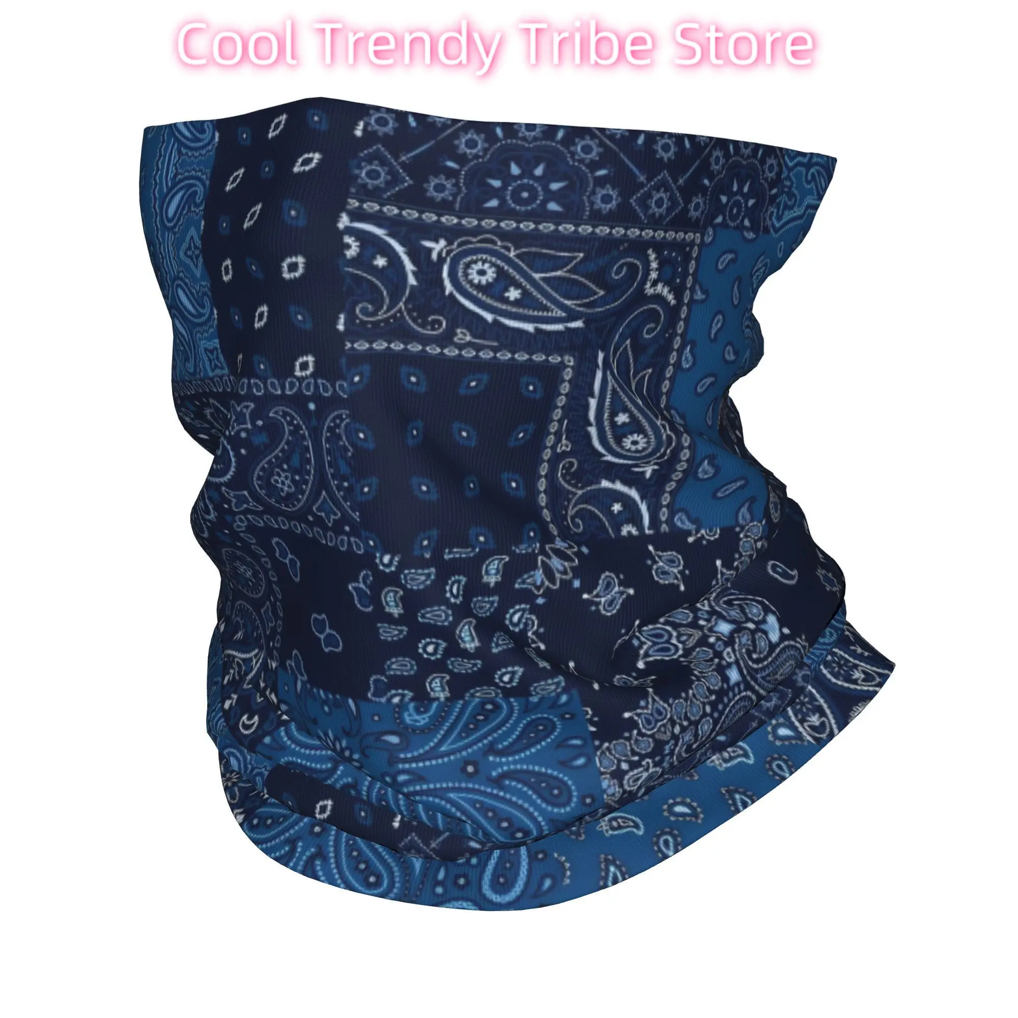 Пользовательские синие классические банданы с узором пейсли, теплые банданы для мужчин и женщин, зимний походный лыжный шарф, гетры, винтажный чехол для лица 
Пользовательские синие классические банданы с узором пейсли, теплые банданы для мужчин и женщин, зимний походный лыжный шарф, гетры, винтажный чехол для лица