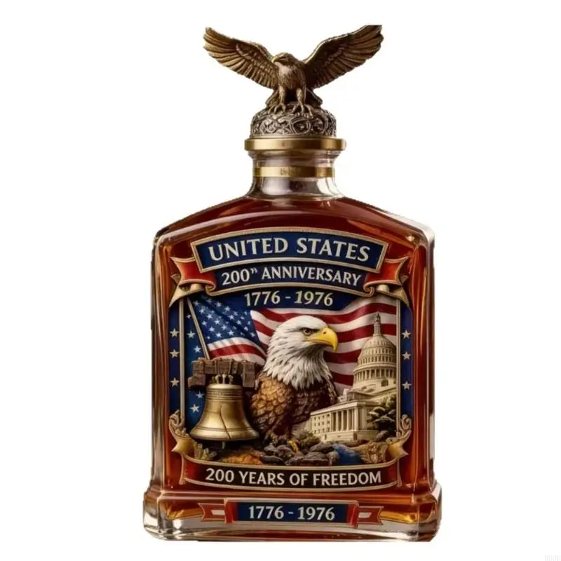 American 250Th Anniversary Commemorative Whiskeys Decanter Glass Drinkware Liquor Bottle With Bird Engraving Collectible B03E
American 250Th Anniversary Commemorative Whiskeys Decanter Glass Drinkware Liquor Bottle With Bird Engraving Collectible B03E
