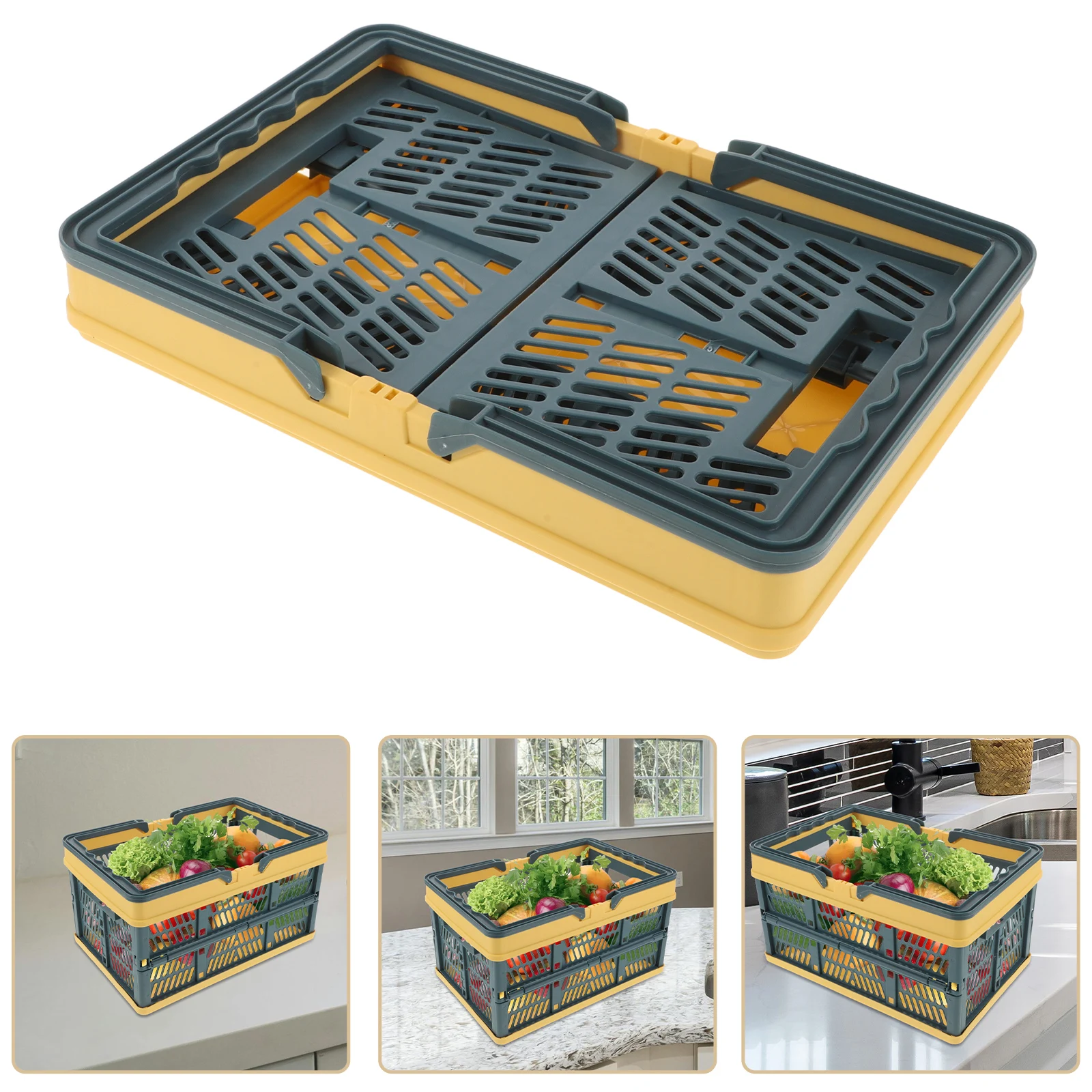 Foldable Plastic Basket For Camping Picnic Lightweight Durable Eco-Friendly Shopping Storage Organizer Easy Carry Space Saving
Foldable Plastic Basket For Camping Picnic Lightweight Durable Eco-Friendly Shopping Storage Organizer Easy Carry Space Saving