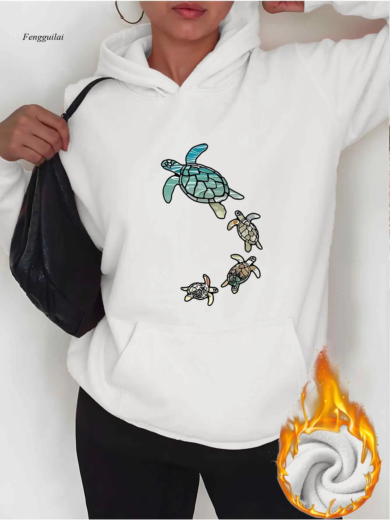 Turtle Family Graphic Hoodie - Purple with Green Turtles, Long Sleeve Pullover Sweatshirt, Front Pocket, All-Season Casual
Turtle Family Graphic Hoodie - Purple with Green Turtles, Long Sleeve Pullover Sweatshirt, Front Pocket, All-Season Casual