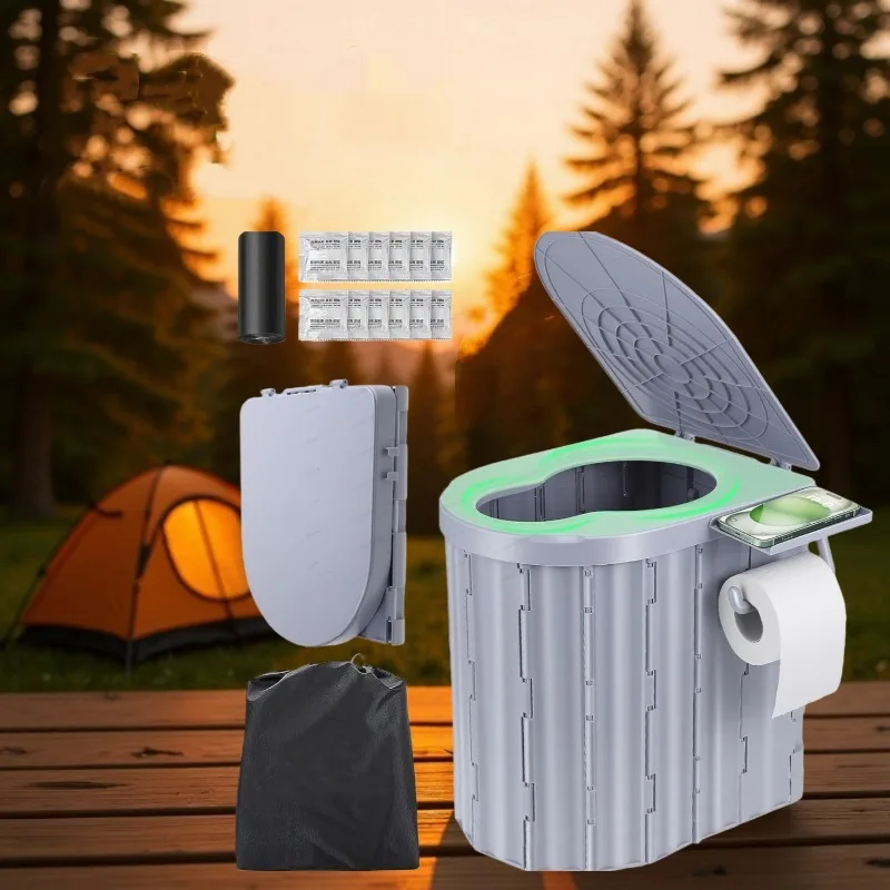 Portable Folding Toilet Multifunctional Odor Resistant Outdoor Camping Home Travel Hiking Road Trip Emergency Use
Portable Folding Toilet Multifunctional Odor Resistant Outdoor Camping Home Travel Hiking Road Trip Emergency Use