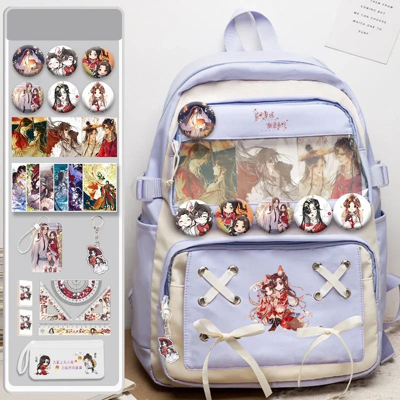 32×48×18cm Black Blue Purple, Heaven officials blessing, Tian Guan Ci Fu, Anime Transparent cute School Bags, Backpacks, Girls
32×48×18cm Black Blue Purple, Heaven officials blessing, Tian Guan Ci Fu, Anime Transparent cute School Bags, Backpacks, Girls