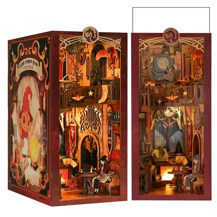 CuteBee Handcrafted 3D Wooden Puzzle Bookshelf Decoration Diorama DIY Books Corner Kit with Light Emitting Diode Books Corner Mi
CuteBee Handcrafted 3D Wooden Puzzle Bookshelf Decoration Diorama DIY Books Corner Kit with Light Emitting Diode Books Corner Mi