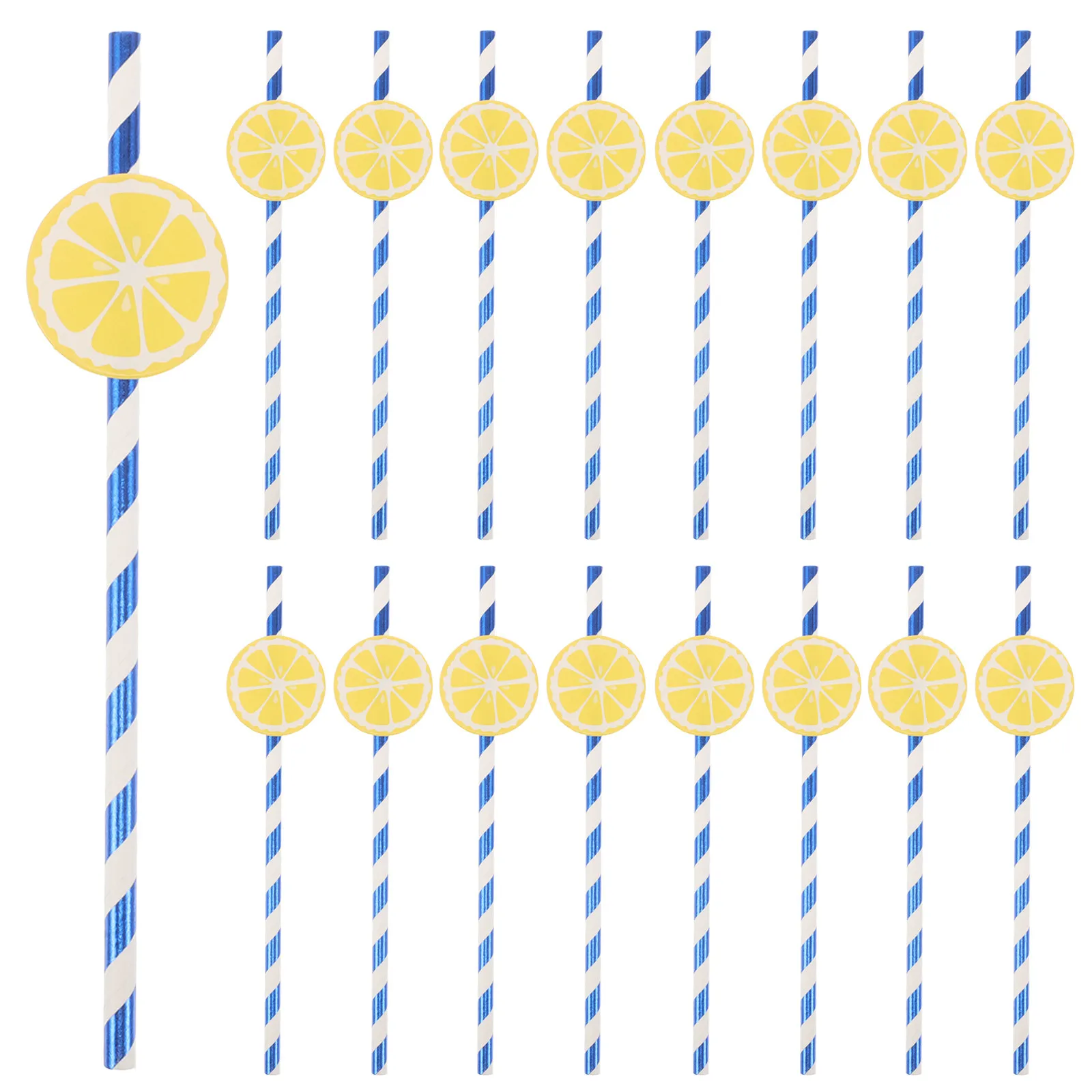 50Pcs Lemon Themed Striped Paper Straws Eco Friendly Disposable Drink Straws for Summer Parties Tropical Cocktails Juice
50Pcs Lemon Themed Striped Paper Straws Eco Friendly Disposable Drink Straws for Summer Parties Tropical Cocktails Juice