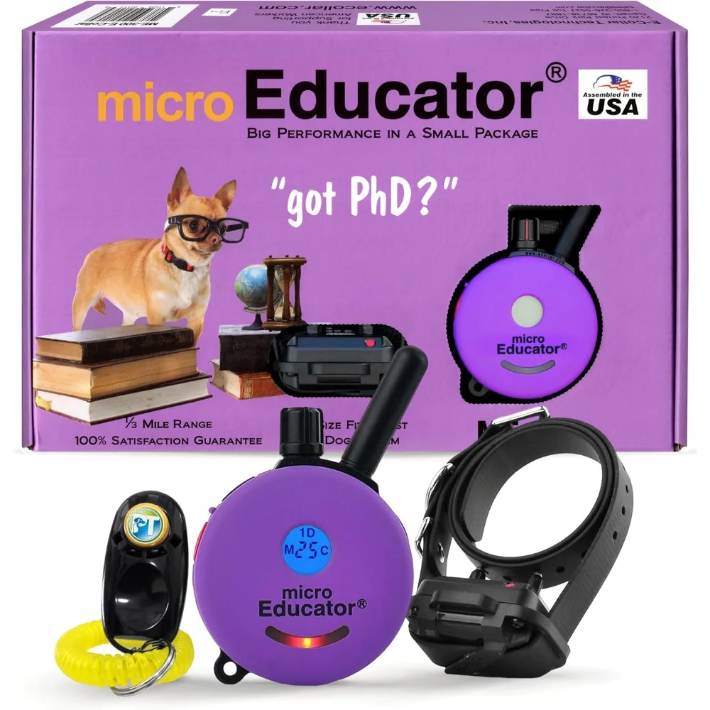 ME-300-1/3 Mile Ecollar Dog Training Collar for Small, Medium, and Large Dogs - Static,Vibration & Tone Electric Training Collar
ME-300-1/3 Mile Ecollar Dog Training Collar for Small, Medium, and Large Dogs - Static,Vibration & Tone Electric Training Collar