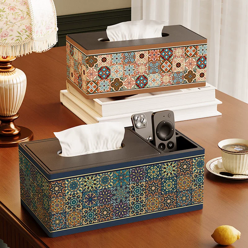 American retro tissue box, home living room paper box, remote control coffee table storage box, multifunctional large tissue box
American retro tissue box, home living room paper box, remote control coffee table storage box, multifunctional large tissue box