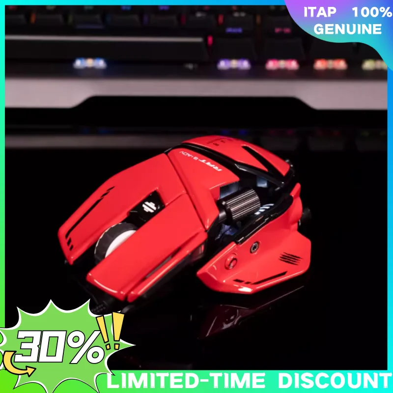 Проводная механическая мышь MADCATZ RAT8 +, 11-клавишная кнопка программирования, игровая мышь для киберспорта PMW3389, удобная игровая мышь на заказ
Проводная механическая мышь MADCATZ RAT8 +, 11-клавишная кнопка программирования, игровая мышь для киберспорта PMW3389, удобная игровая мышь на заказ