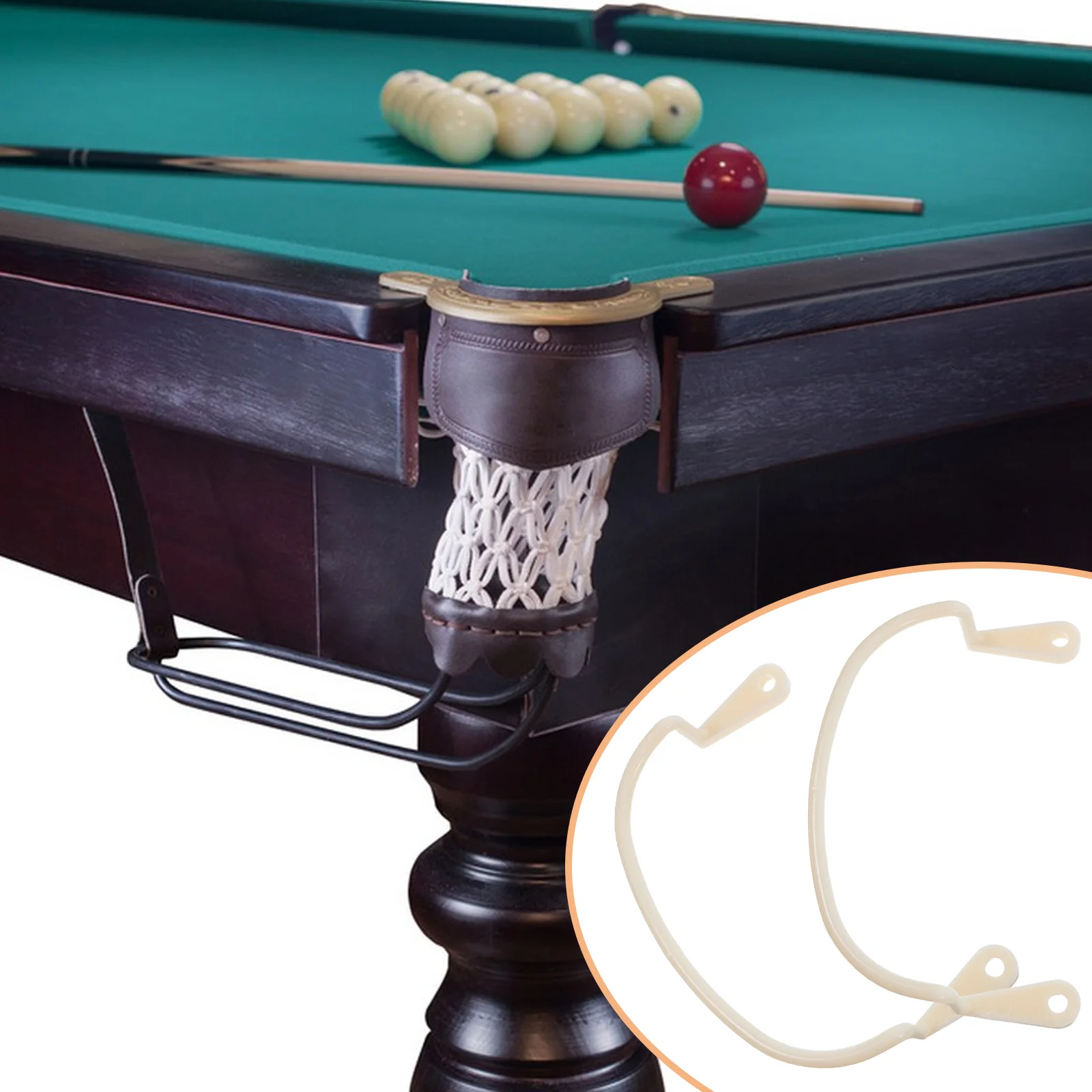 6pcs Pool Table Accessories Durable Beige Plastic Net Bag Fixator Stable Support Easy Installation Versatile Design Billiards
6pcs Pool Table Accessories Durable Beige Plastic Net Bag Fixator Stable Support Easy Installation Versatile Design Billiards