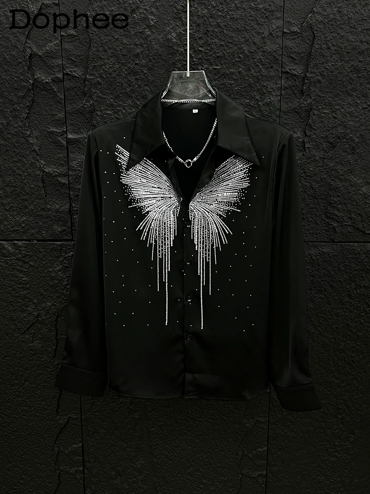 2025 New Koreanhigh-end Heavy Industry Hot Diamond Butterfly Long-sleeved Shirt Men's Fashion Trend Loose Casual Shirt
2025 New Koreanhigh-end Heavy Industry Hot Diamond Butterfly Long-sleeved Shirt Men's Fashion Trend Loose Casual Shirt