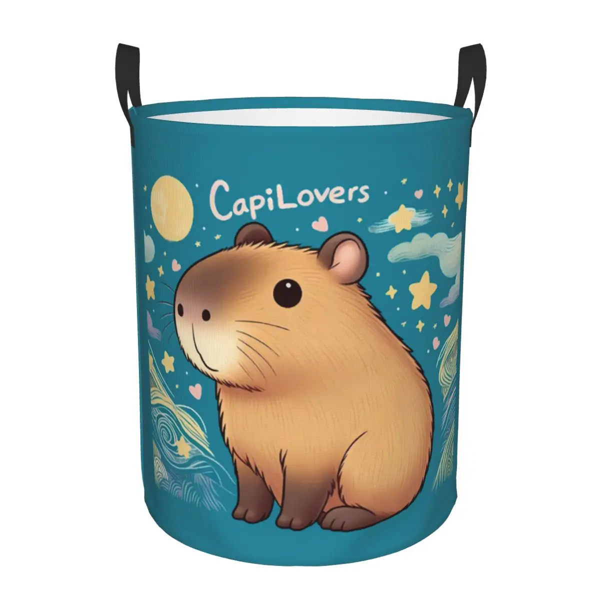 Custom Capybara Capilovers Laundry Basket Collapsible Funny Clothing Hamper Toys Organizer Storage Bins
Custom Capybara Capilovers Laundry Basket Collapsible Funny Clothing Hamper Toys Organizer Storage Bins