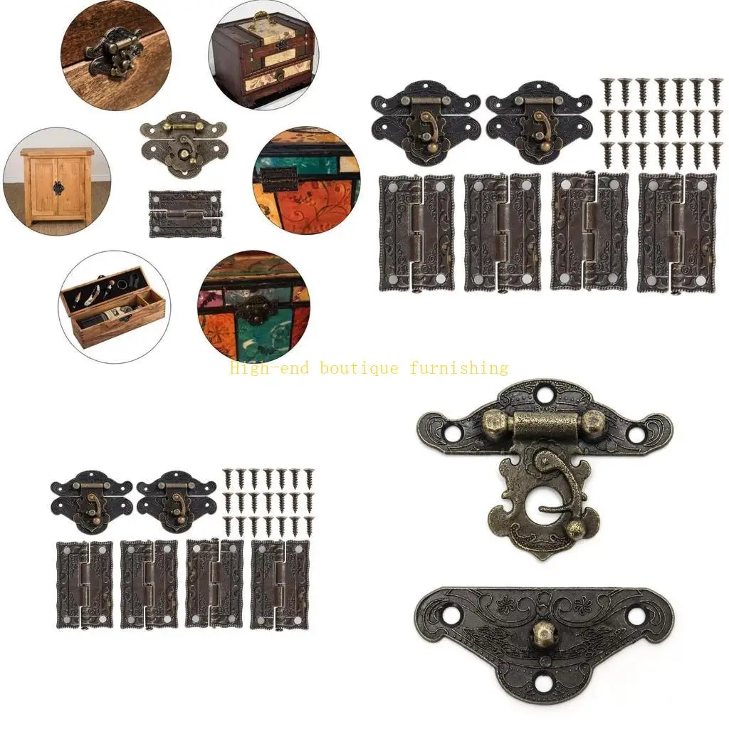 L9NB Vintage Bronze Box Decorative Fitting 2 HASP для защелки 4 шарниров 28 винтов для бабочки гравированные стили
L9NB Vintage Bronze Box Decorative Fitting 2 HASP для защелки 4 шарниров 28 винтов для бабочки гравированные стили