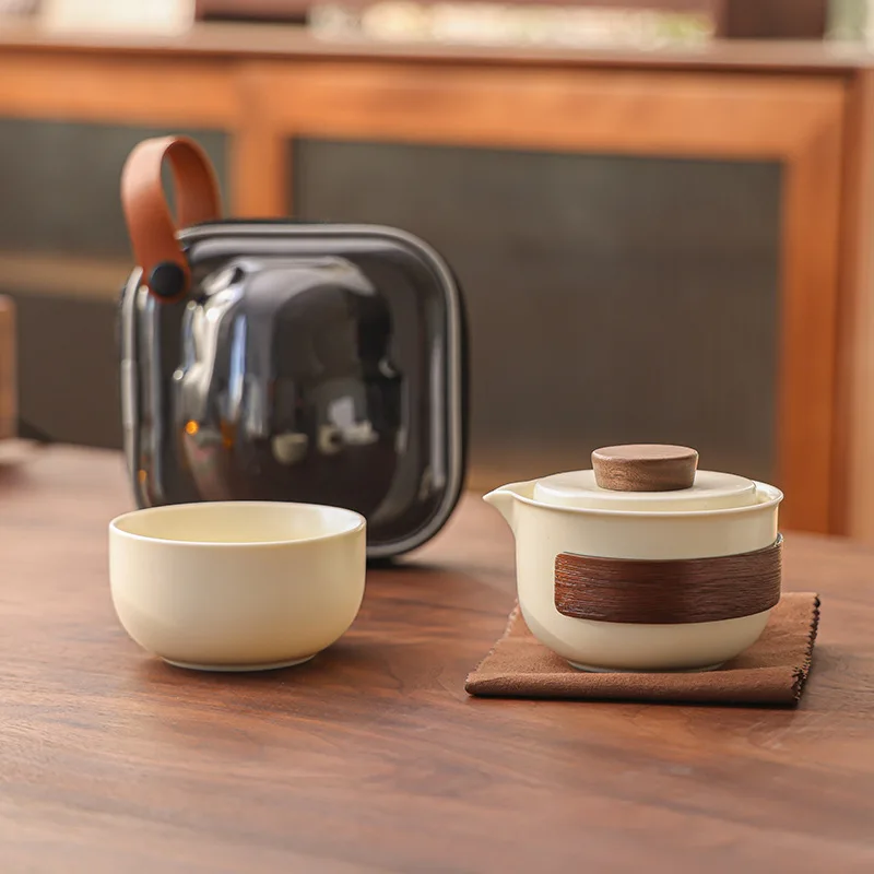 Beige Ru Kiln Quick Cup One Three Cups Travel Set Outdoor Portable Brewing Pot Camping Tea Drinking Equipmen
Beige Ru Kiln Quick Cup One Three Cups Travel Set Outdoor Portable Brewing Pot Camping Tea Drinking Equipmen