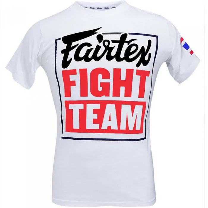 Fairtex FIGHT TEAM Men's Black Cotton T-Shirt Muay Thai MMA Combat Sports Graphic Tee Casual Gym Short Sleeve Fan Top
Fairtex FIGHT TEAM Men's Black Cotton T-Shirt Muay Thai MMA Combat Sports Graphic Tee Casual Gym Short Sleeve Fan Top