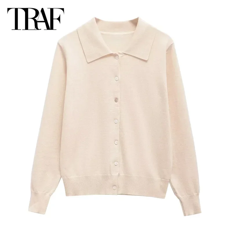 TRAF 2024 Women Cropped Cardigan Autumn Women Short Knitted Sweater Top Fashion Elegant Long Sleeve Knitwear New In Outerwears
TRAF 2024 Women Cropped Cardigan Autumn Women Short Knitted Sweater Top Fashion Elegant Long Sleeve Knitwear New In Outerwears