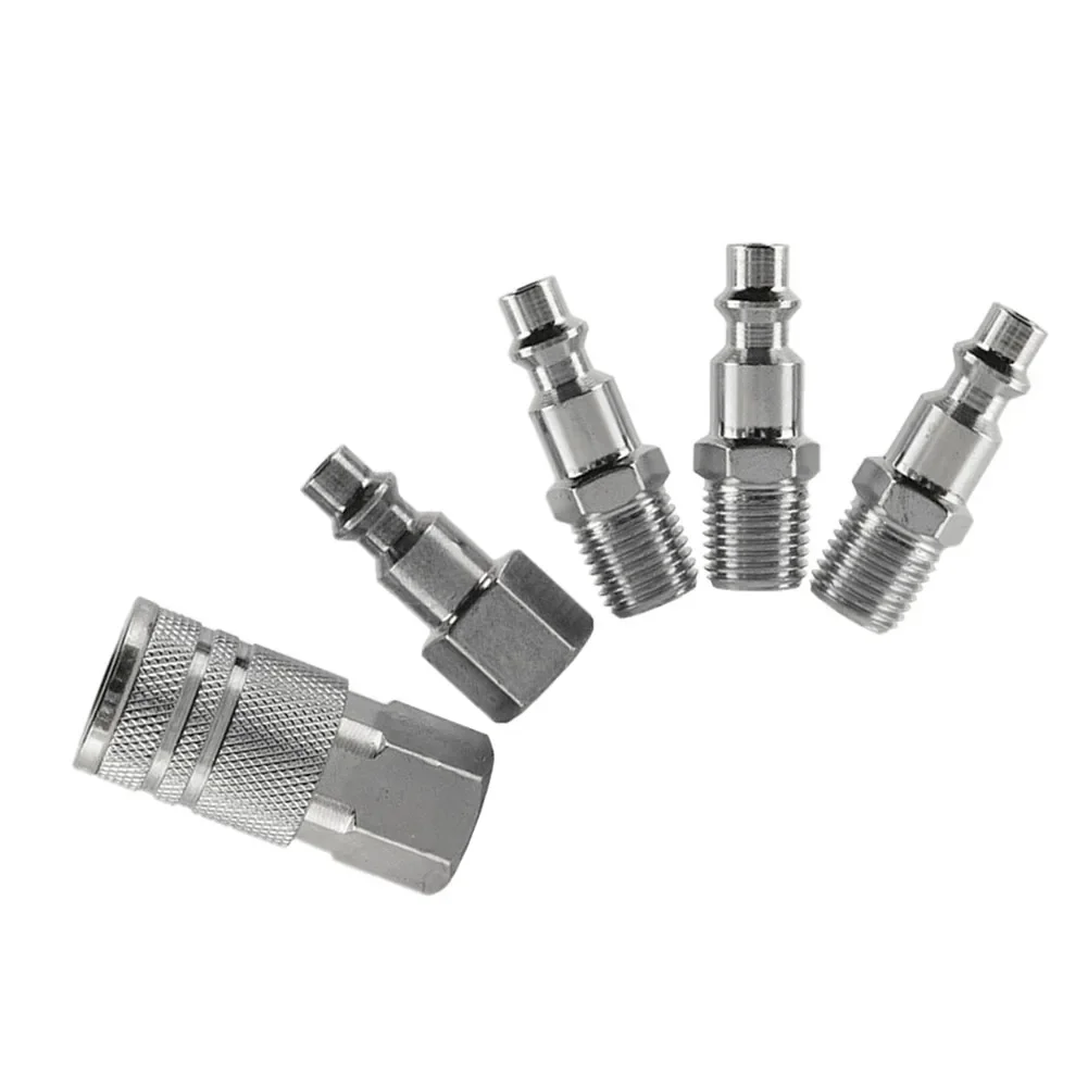 Quick Coupler Set Air Hose Coupling Air Tool Connection 1 4 NFT Disconnect Pneumatic Tools Easily Air Pipeline Fittings
Quick Coupler Set Air Hose Coupling Air Tool Connection 1 4 NFT Disconnect Pneumatic Tools Easily Air Pipeline Fittings