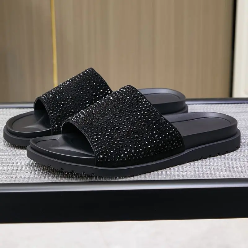 High-End Summer Trendy Slippers Casual Beach Shoes Men's Fashion Outerwear Slip-On Sandals Breathable Flat Heel Synthetic Lea...
High-End Summer Trendy Slippers Casual Beach Shoes Men's Fashion Outerwear Slip-On Sandals Breathable Flat Heel Synthetic Lea...