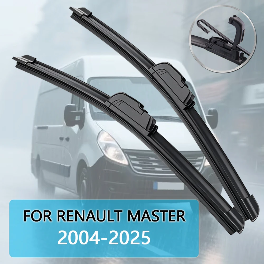 Для Renault Master X (70 62) 2004-2025 автомобильные щетки стеклоочистителя, передние дворники, подходят для U-образного крючка, щетки стеклоочистителя ветрового стекла
Для Renault Master X (70 62) 2004-2025 автомобильные щетки стеклоочистителя, передние дворники, подходят для U-образного крючка, щетки стеклоочистителя ветрового стекла