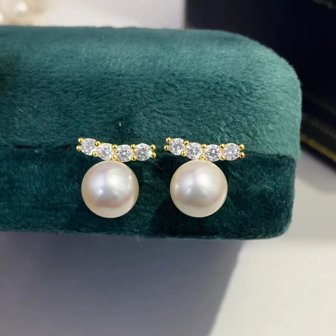 Wholesale S925 Sterling Silver Earrings Mount Findings Settings Base Mounting Parts Accessory for 7-8mm Pearls 5 pairs/lot
Wholesale S925 Sterling Silver Earrings Mount Findings Settings Base Mounting Parts Accessory for 7-8mm Pearls 5 pairs/lot