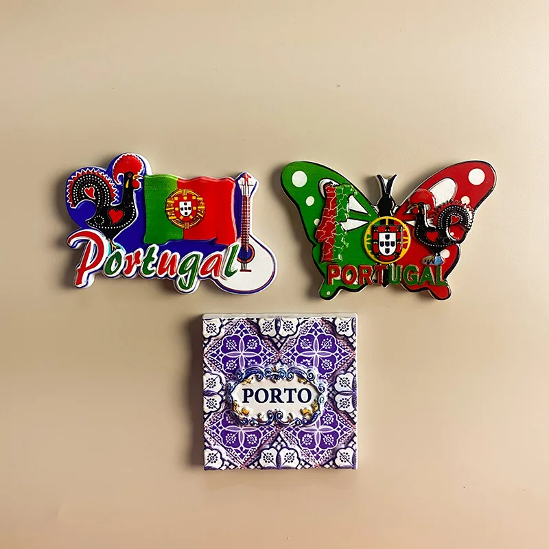 Portugal Porto Refrigerator Magnets: Traditional Rooster, National Flag, Guitar, Butterfly & Azulejo Tile Design,Room Decoration
Portugal Porto Refrigerator Magnets: Traditional Rooster, National Flag, Guitar, Butterfly & Azulejo Tile Design,Room Decoration