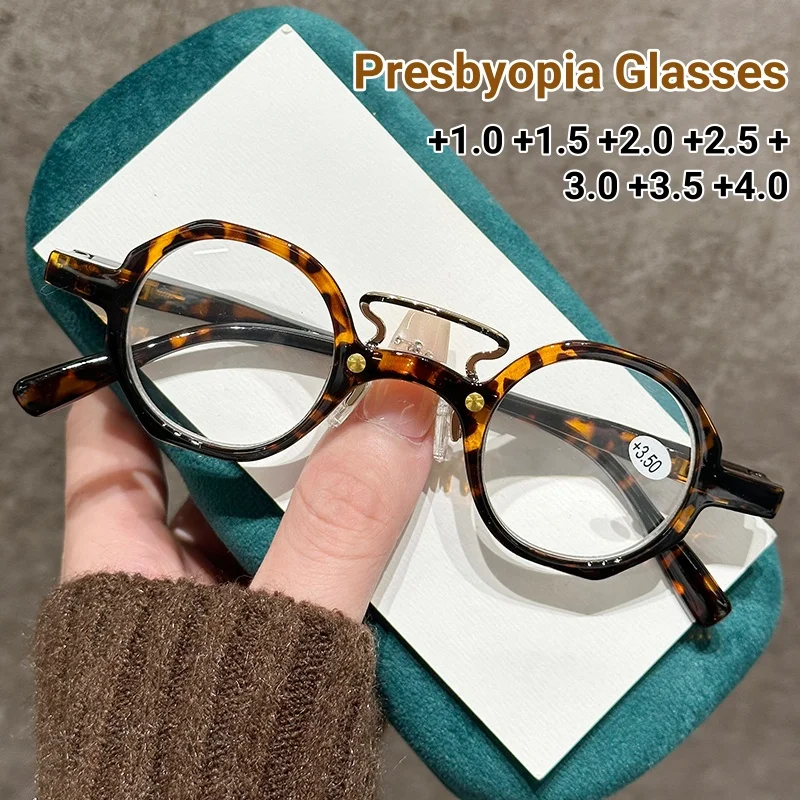 Vintage Round Frame Eyewear Fashionable High-quality Spring Leg Personalized Trend Comfortable Professional Protection Glasses
Vintage Round Frame Eyewear Fashionable High-quality Spring Leg Personalized Trend Comfortable Professional Protection Glasses