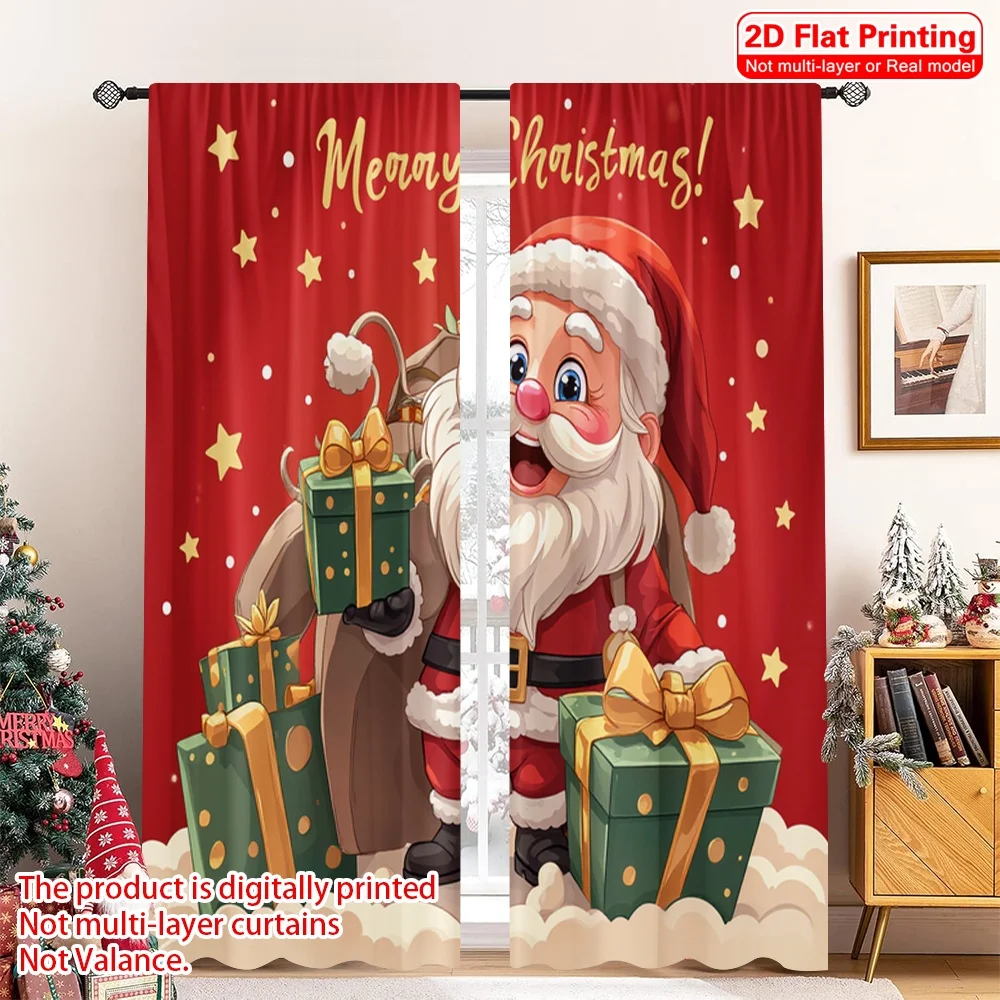 2pcs 2D flat printing Merry Christmas Popular Party Window Curtains Merry Christmas Santa Gifts Polyester Without Electricity
2pcs 2D flat printing Merry Christmas Popular Party Window Curtains Merry Christmas Santa Gifts Polyester Without Electricity