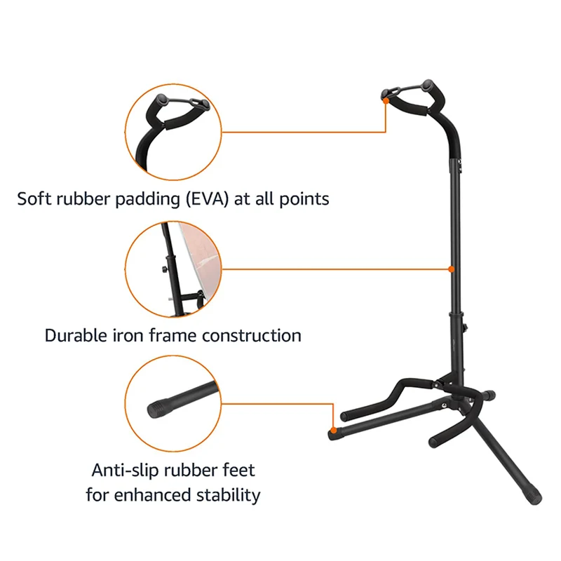 Регулируемая по высоте складная подставка для гитары с надежной опорой для акустической, электрической, бас-гитары и банджо, прочная, черная
Регулируемая по высоте складная подставка для гитары с надежной опорой для акустической, электрической, бас-гитары и банджо, прочная, черная