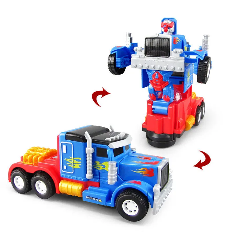 New Cartoon Electric Transformation Car Universal Walking Music And Lights Automatic Transformer Tractor Car Robot Toy Car Model
New Cartoon Electric Transformation Car Universal Walking Music And Lights Automatic Transformer Tractor Car Robot Toy Car Model