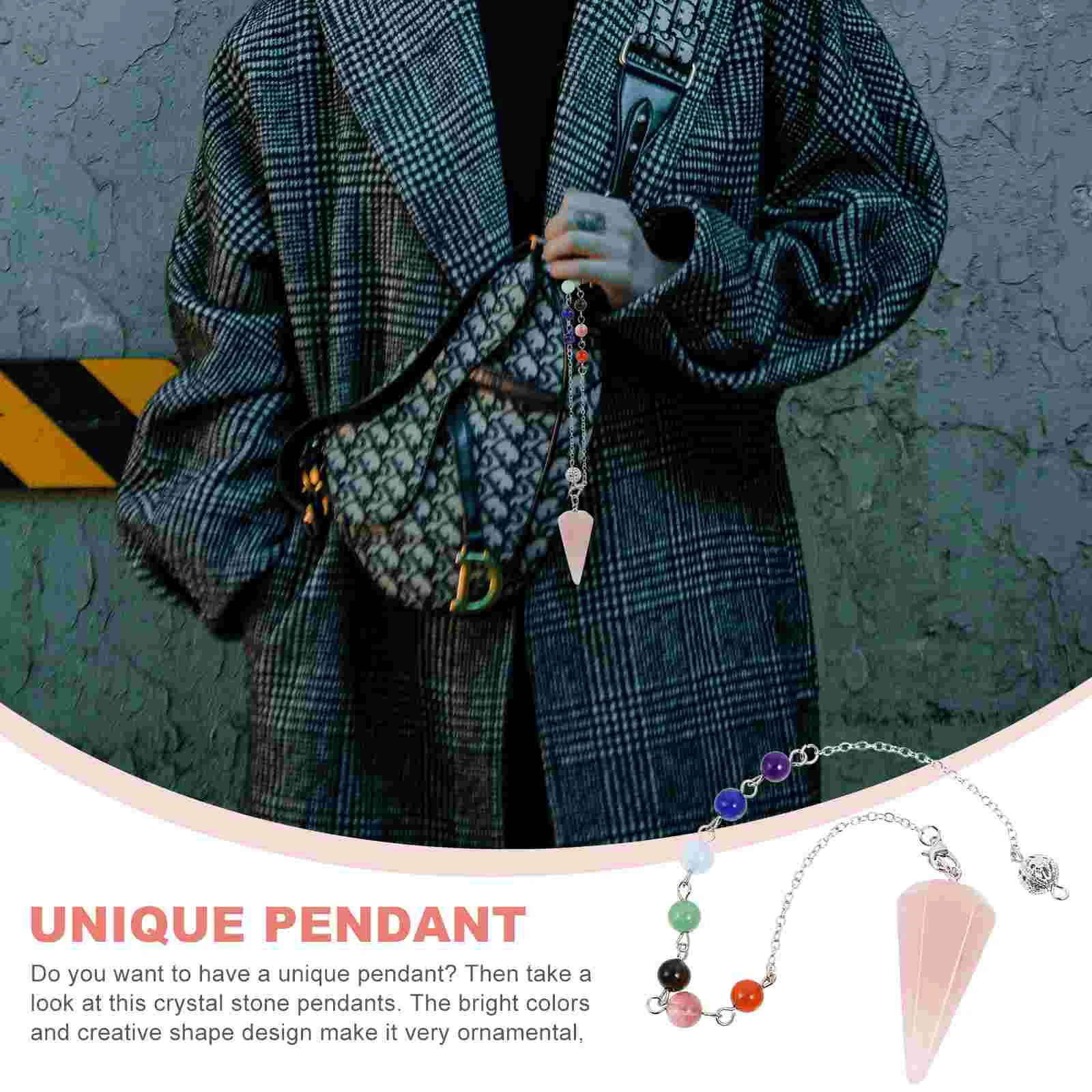 Hexagonal Cone Pendant Delicate Crystal Pendulum of The Lid DIY Jewelry Rosary Necklace Natural Prism Accessory
Hexagonal Cone Pendant Delicate Crystal Pendulum of The Lid DIY Jewelry Rosary Necklace Natural Prism Accessory
