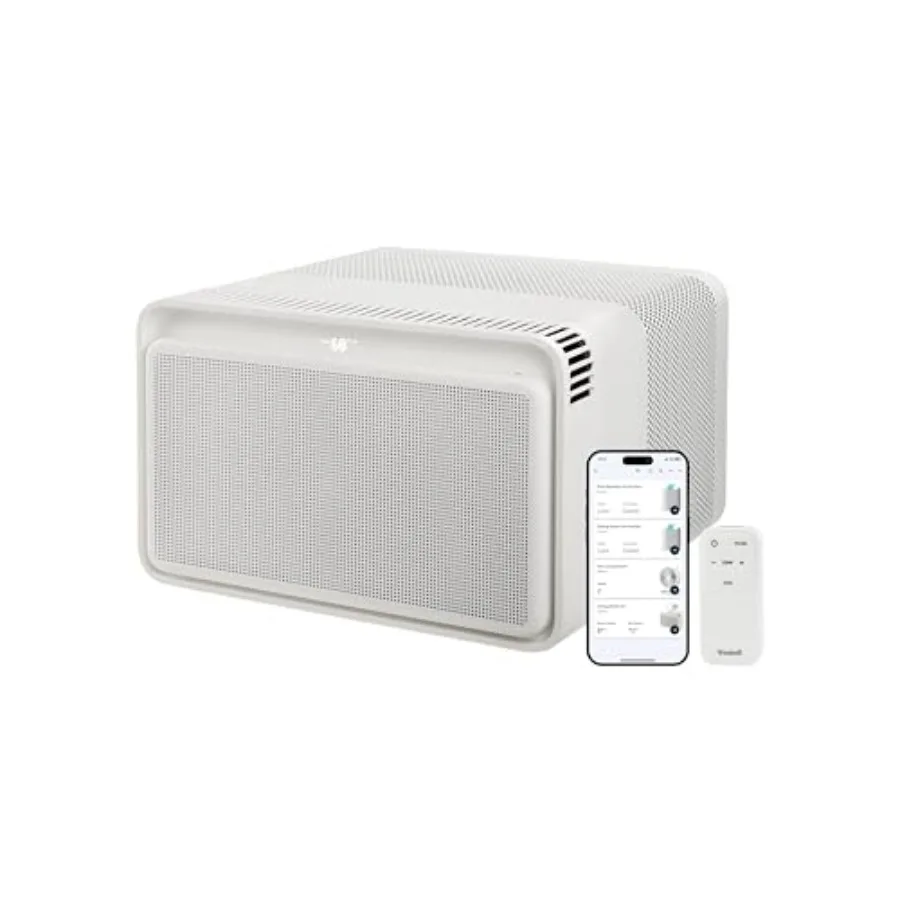 Window Air Conditioner for home use, aluminum casing, white color, quiet operation and smart voice-enabled control with remote
Window Air Conditioner for home use, aluminum casing, white color, quiet operation and smart voice-enabled control with remote