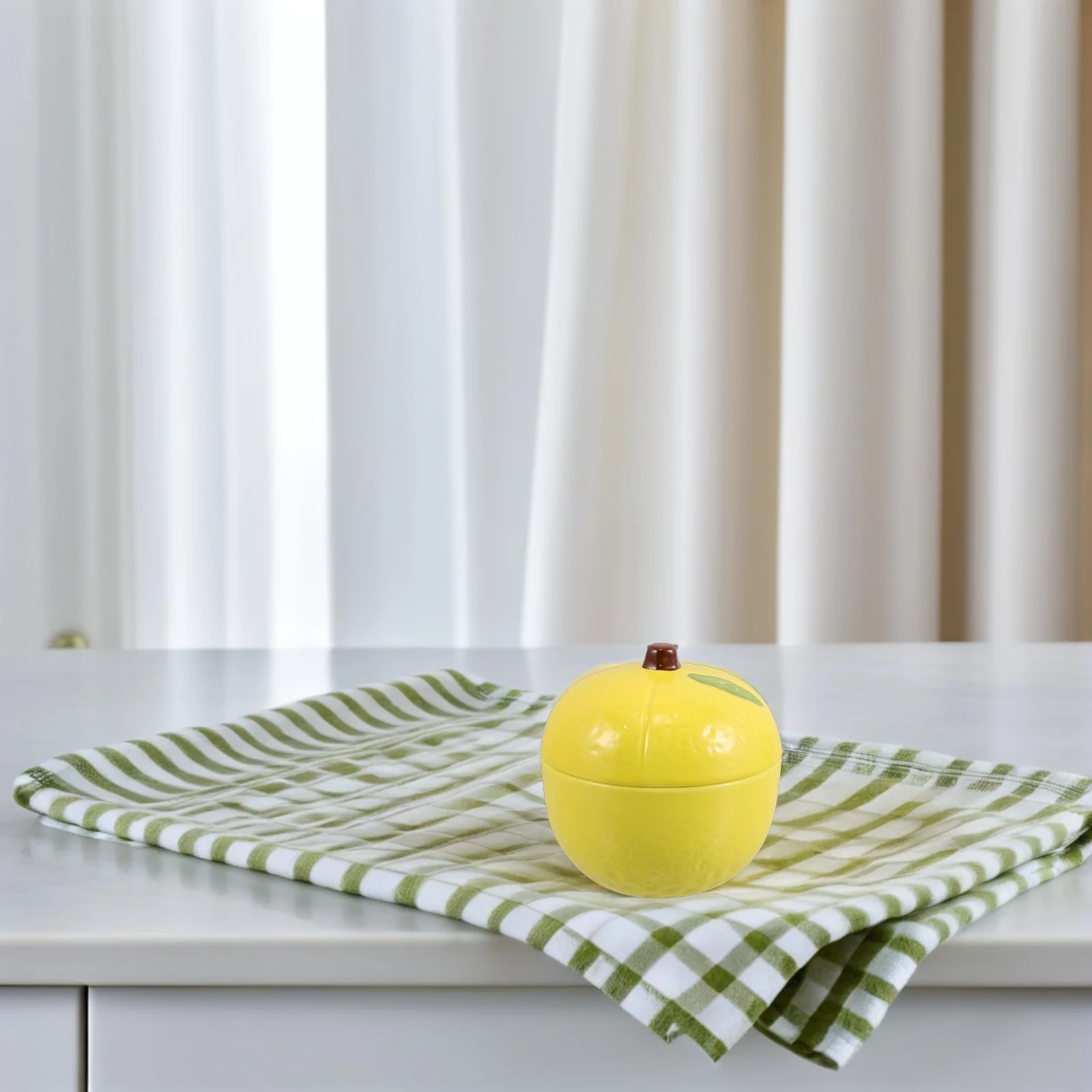 Ceramic Airtight Jar Lemon Shaped Food Storage Container for Candy Spices Baking Ingredients Kitchen Canister Lemon Container
Ceramic Airtight Jar Lemon Shaped Food Storage Container for Candy Spices Baking Ingredients Kitchen Canister Lemon Container