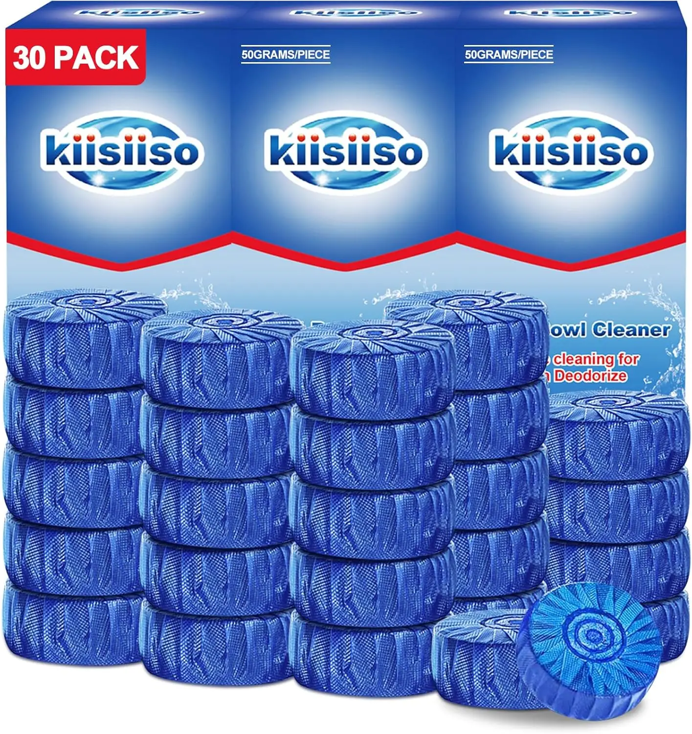 Automatic Toilet Bowl Cleaner Tablets, 30 Pack, Drop-In Tank Cleaner, Prevents Stains & Deodorizes, Septic Safe
Automatic Toilet Bowl Cleaner Tablets, 30 Pack, Drop-In Tank Cleaner, Prevents Stains & Deodorizes, Septic Safe