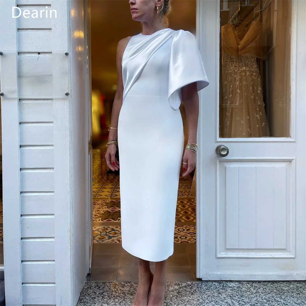 Customized Women Evening Gown Formal Dearin One-shoulder Column Tea Length Skirts Layered Bespoke Occasion Dresses Prom Dress
Customized Women Evening Gown Formal Dearin One-shoulder Column Tea Length Skirts Layered Bespoke Occasion Dresses Prom Dress