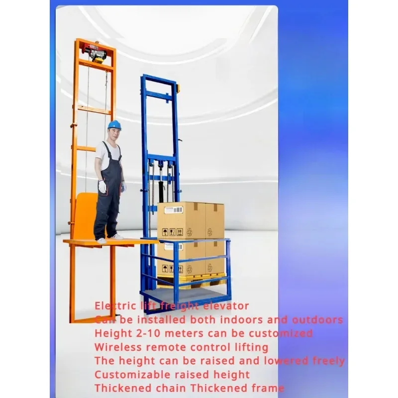 Electric elevator, cargo elevator, home elevator, small hydraulic lifting platform, simple elevator Hot Promotion
Electric elevator, cargo elevator, home elevator, small hydraulic lifting platform, simple elevator Hot Promotion