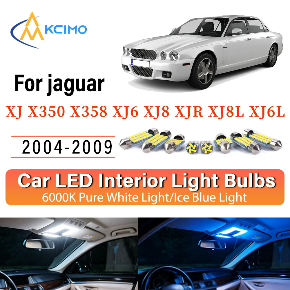 Interior Lighting Kit For jaguar XJ X350 X358 XJ6 XJ8 XJR XJ8L 2004-2009 LED Bulbs for Dome Map Door Trunk License Plate Light
Interior Lighting Kit For jaguar XJ X350 X358 XJ6 XJ8 XJR XJ8L 2004-2009 LED Bulbs for Dome Map Door Trunk License Plate Light